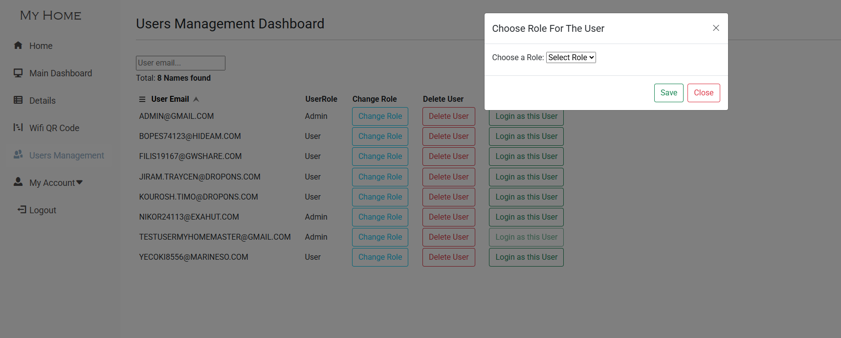 User Role Management